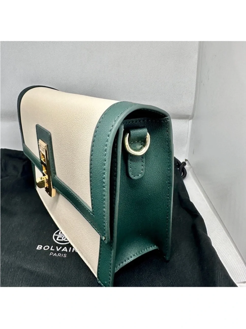 Bolvaint Paris NWT Leonie Leather Crossbody Clutch with Dust Bag, Retails $1,900 - Picture 3 of 15